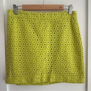 J. Crew beautiful bright green skirt